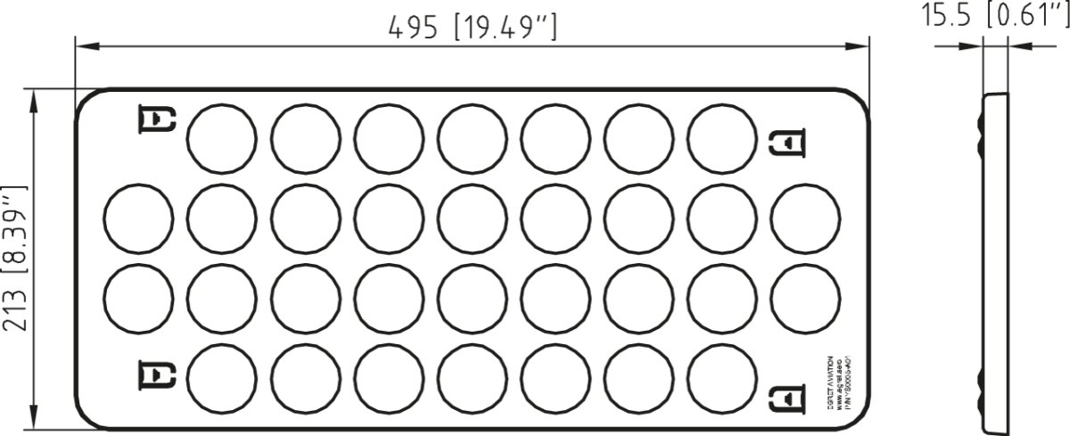 Drawing for ATLAS Extended Oven Tray